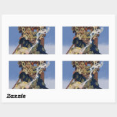 Queen Maeve Warrior Princess Fantasy Art Rechthoekige Sticker (Vel)