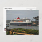 Queen Mary 2 Briefkaart (Voorkant / Achterkant)