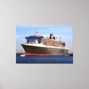 Queen Mary 2 Cruise Ship Canvas Afdruk