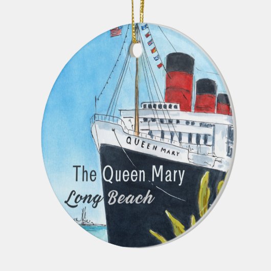 Queen Mary Long Beach Ornament (Links)