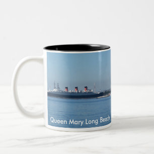 Queen Mary Long Beach Tweekleurige Koffiemok