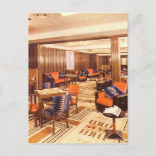 Queen Mary toeristenklas rookruimte Briefkaart