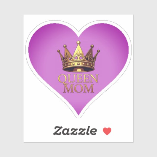 QUEEN MOM STICKER (Vel)