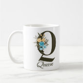 Queen Mug - Élégante Typographie Cadeau de design  (Gauche)