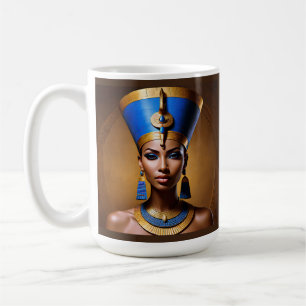 "Queen Nefertiti" Mooie oude Afrikaanse koningin Koffiemok