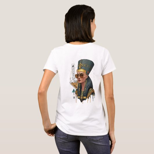 Queen Nefertiti T-Shirt (Achterkant volledig)