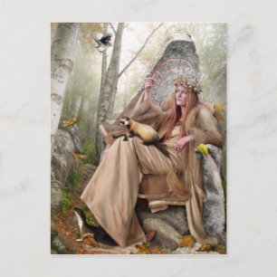 Queen of Autumn Briefkaart