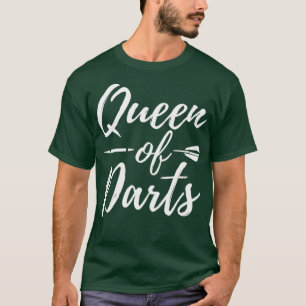 Queen of Darts Grappig Dart Toernooi League Team T-shirt