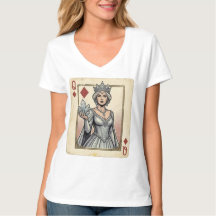 Queen of Diamonds: Crystal Crown T-Shirt