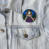 "Queen of Halloween" Button (In situ)