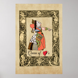 Queen of Hearts, Alice's Adventures in Wonderland Poster