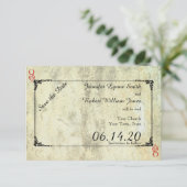 Queen of Hearts Bruiloft Save the Date (Staand voorkant)
