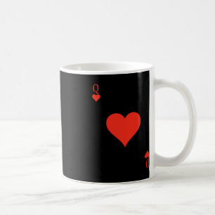 Queen of Hearts Costume Deck of Cards Spelen Kaart Koffiemok