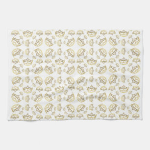 Queen of Hearts Crown Tiara Motif Serviette de cui