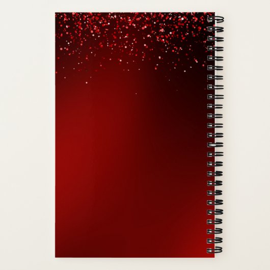 Queen of Hearts Custom Pageant Notebook Journal (Verso)