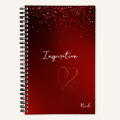 Queen of Hearts Custom Pageant Notebook Journal (Recto)
