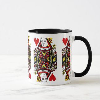Queen of Hearts Design Café Mug