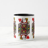 Queen of Hearts Design Café Mug (Centre)