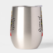 Queen of Hearts Design Thermische Wijn Tumbler (Links)