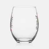 Queen of Hearts Design Verre sans pierre (Droite)