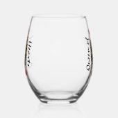 Queen of Hearts Design Verre sans pierre (Gauche)