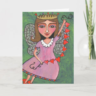 Queen of Hearts Fairy - wenskaart Feestdagen Kaart