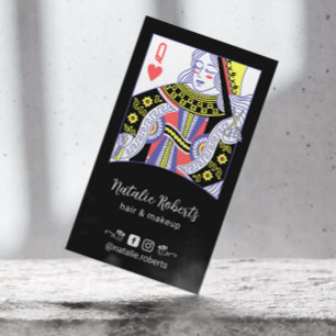 Queen of Hearts Hair Stylist Schoonheidssalon #2 Visitekaartje