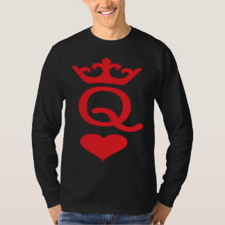 Queen Of Hearts Koppel Valentijnsdag T-shirt