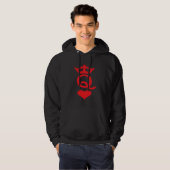 Queen Of Hearts Matching Couple Saint Valentine's Hoodie (Voorkant volledig)