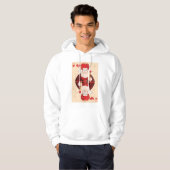 Queen Of Hearts Mens Sweat - shirt à capuche (Devant entier)