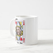 Queen Of Hearts Mom Photo Personalized Coffee Mug (Devant gauche)