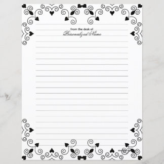 Queen of Hearts - Papier à liner noir