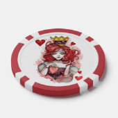 ❤️ Queen of Hearts ❤️ Poker Chips (Enkel)
