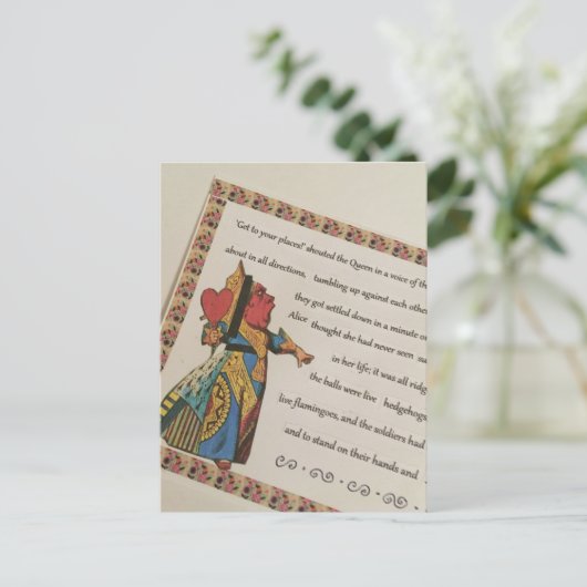 Queen of Hearts Postcard Briefkaart (Staand voorkant)