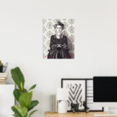 Queen of Hearts Poster Queen of Hearts Art (Bureau à domicile)