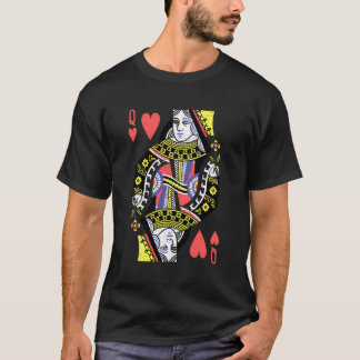 Queen of Hearts Spelen Kaart Halloween S T-shirt