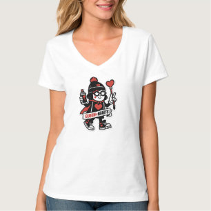 Queen of Hearts Street-mascotte - Grind Crew Editi T-shirt