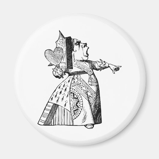 Queen of Hearts - Uit met haar hoofd! Magneet (Voorkant)