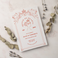 Queen of Hearts Uitnodiging voor verjaardag