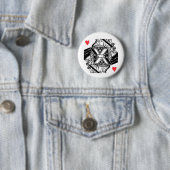 Queen of Hearts Vector Grafische Button (In situ)