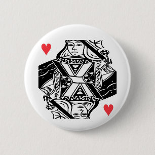 Queen of Hearts Vector Grafische Button