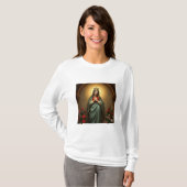 Queen of Heaven Catholic Women's Long Sleeve Tee T-shirt (Voorkant volledig)