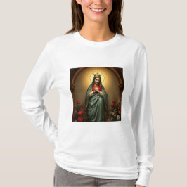 Queen of Heaven Catholic Women's Long Sleeve Tee T-shirt