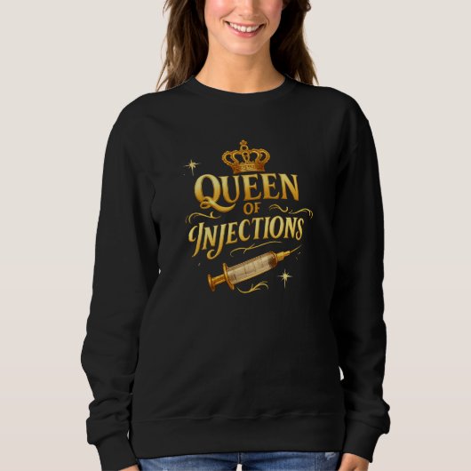 queen of injections trui (Voorkant)