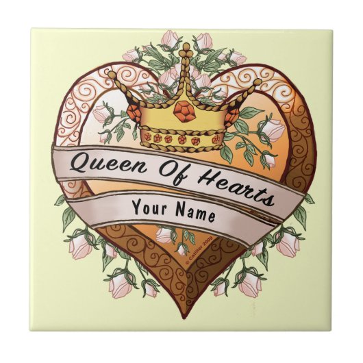 Queen of My Heart gift box Tegeltje (Voorkant)