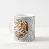 Queen of My Heart nom personnalisé tasse (Devant gauche)