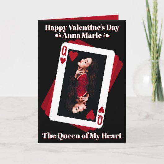 Queen of My Heart Photo Carte Saint-Valentin (Devant)