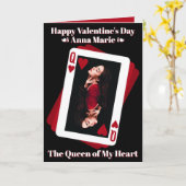 Queen of My Heart Photo Carte Saint-Valentin (Fleur jaune)