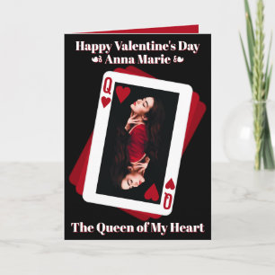 Queen of My Heart Photo Carte Saint-Valentin