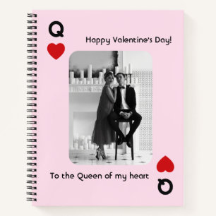 Queen of My Heart Valentijnsdag Foto Notitieboek